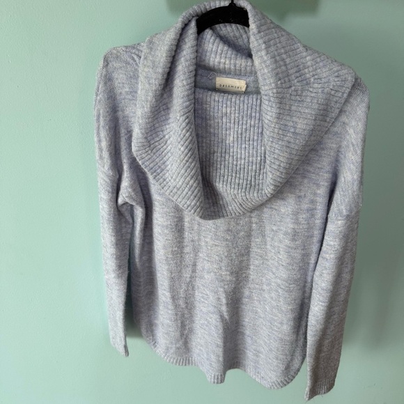 Dreamers by Debut Cowl Neck Light Blue Tunic Size Medium - Picture 1 of 4